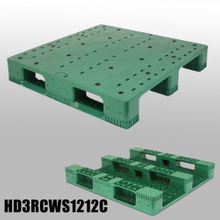 1200x1200 Green Solid Top Plastic Racking Pallets