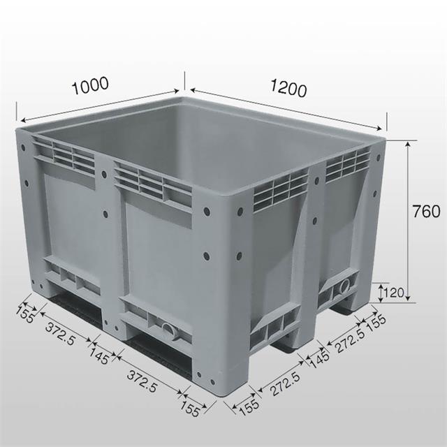 Export Heavy Duty Plastic Boxes Storage for Euro Sales