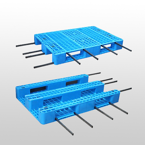 1200*1000 Three Runners Grid Deck Stackable Rackable Plastic Pallets