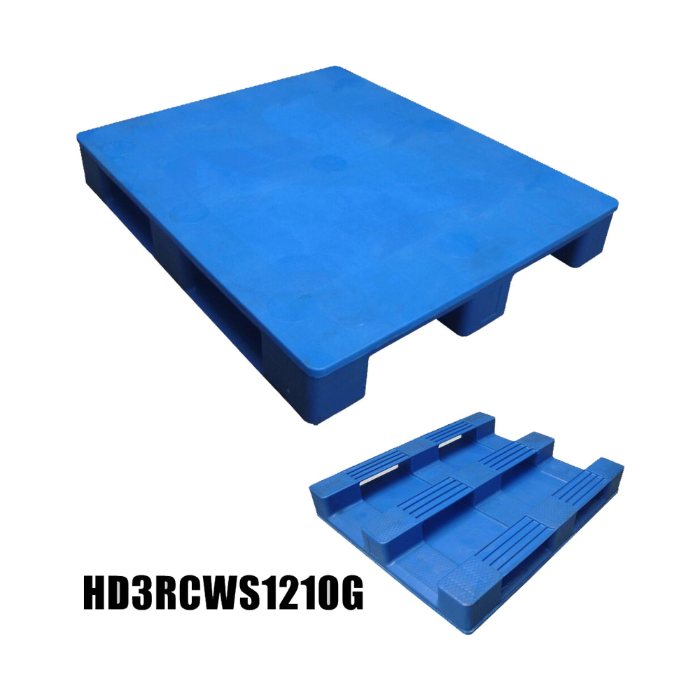 Steel Reinforced Rackable Closed Type Flat Deck Plastic Pallet