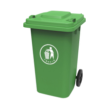 100l Round Outdoor Green Trash Can