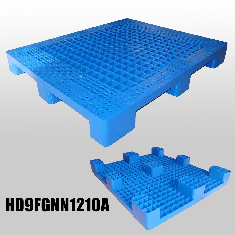 Grid Plastic Pallets with 9 Feet & Grid Deck