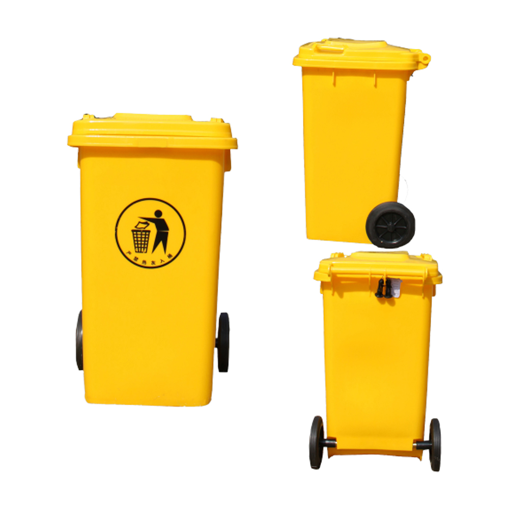 100l Round Outdoor Green Trash Can