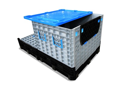 Plastic Foldable Pallet Containers for Transport and Warehouse