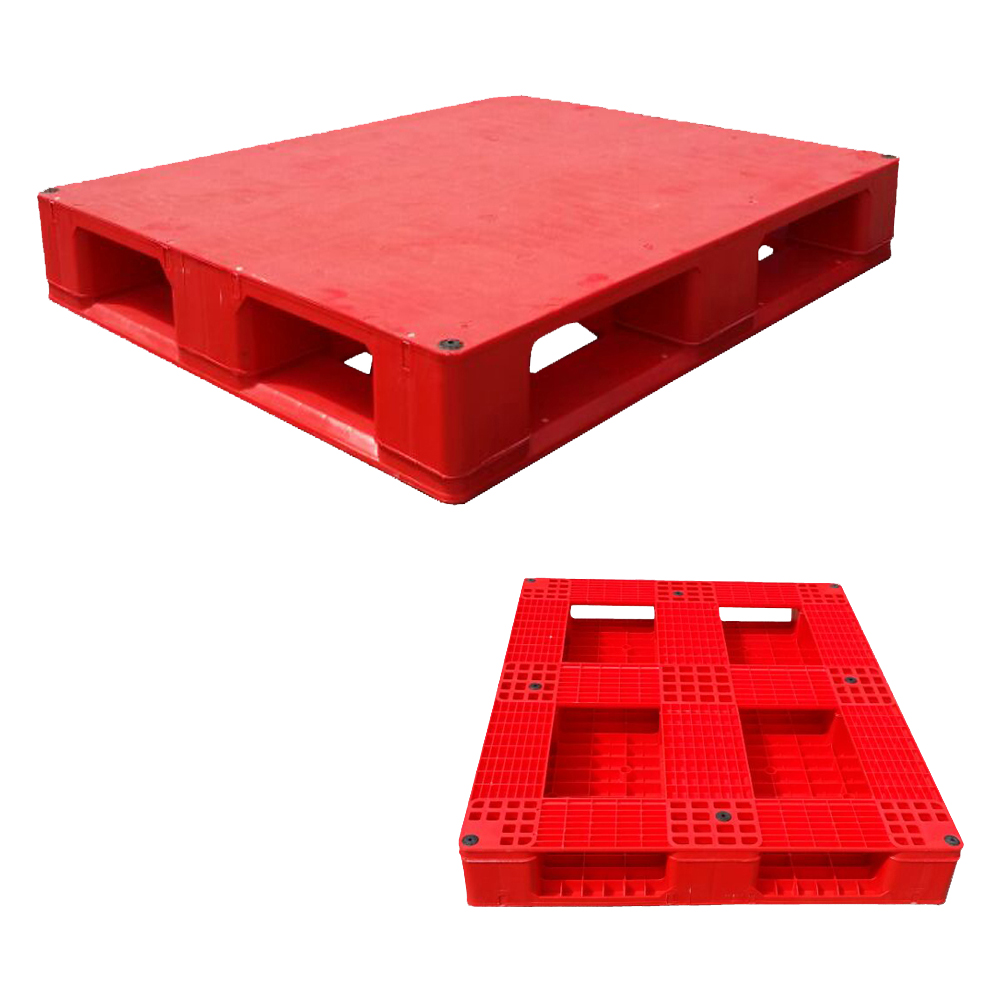 1000*800*150mm double face closed with steels plastic pallets