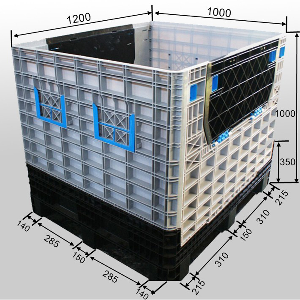 Plastic Pallet Foldable Containers for Warehouse