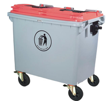 Recyclable Large 660L Plastic Dustbins 