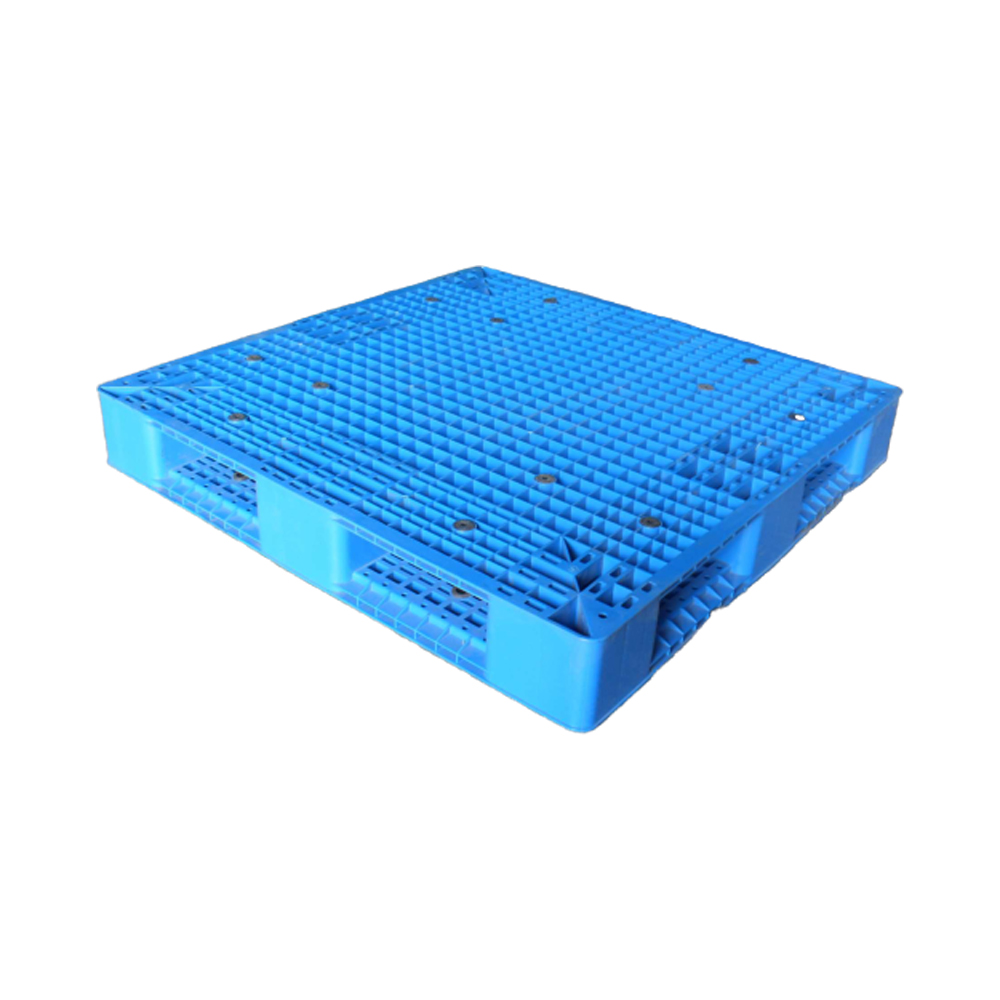 Stackable Plastic Pallet with Full Perimeter Bottom