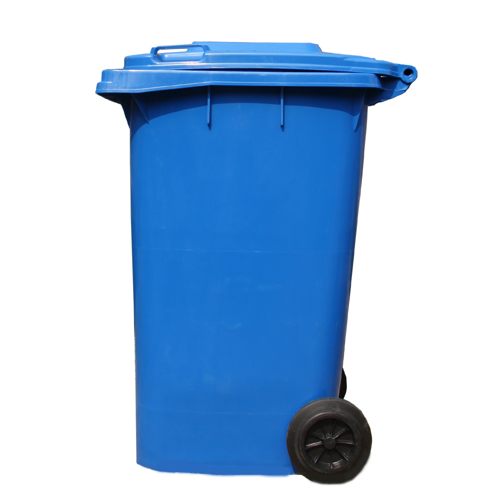 240L Outdoor Trash Cans on Wheels