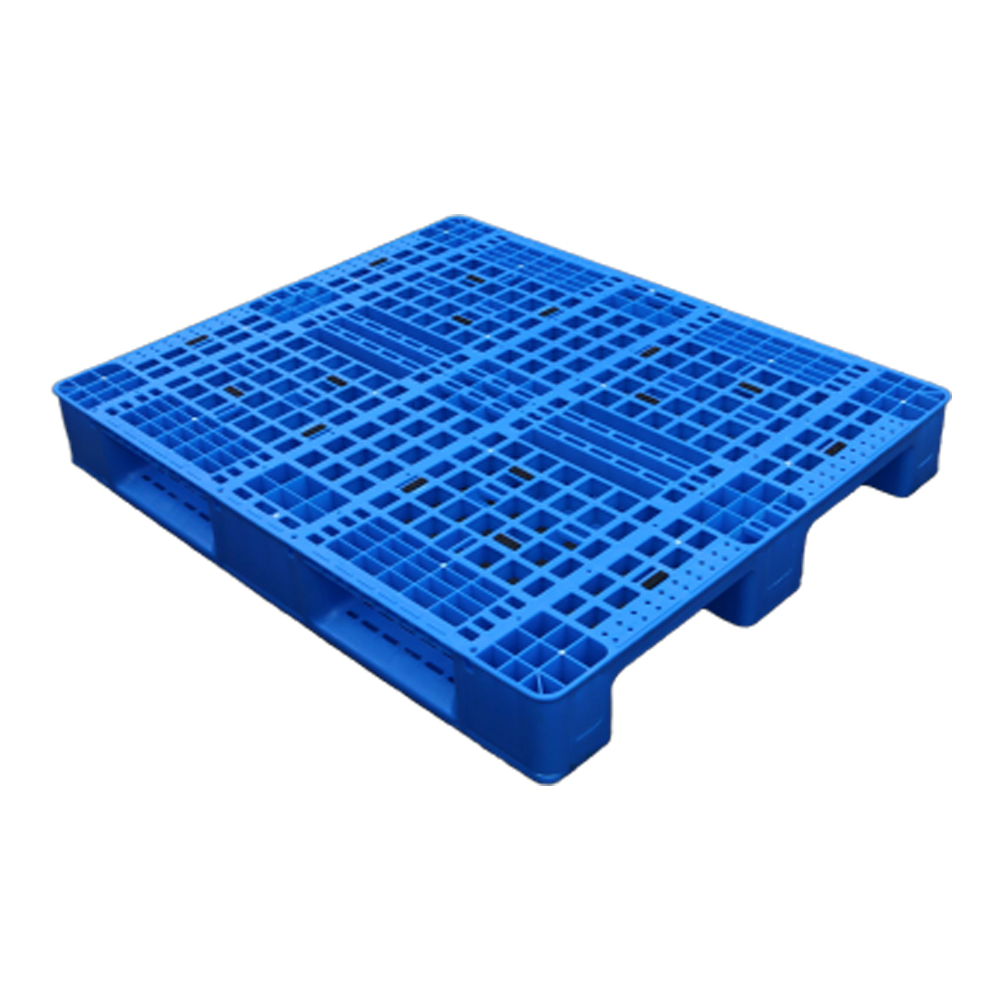  3 Runners Open Deck Plastic Pallets with Steel Tubes Reinforced with ISO