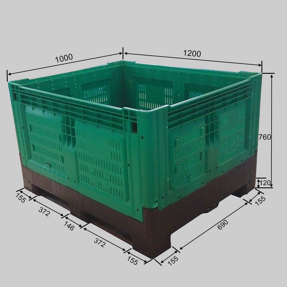 Heavy Duty Folding Plastic Crates