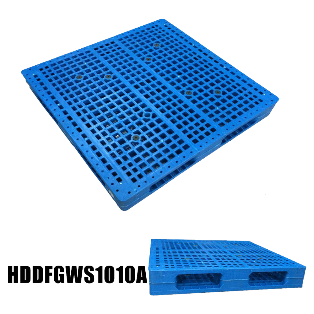 1000 x 1000 Blue Plastic Pallets 4 Way for Sale
