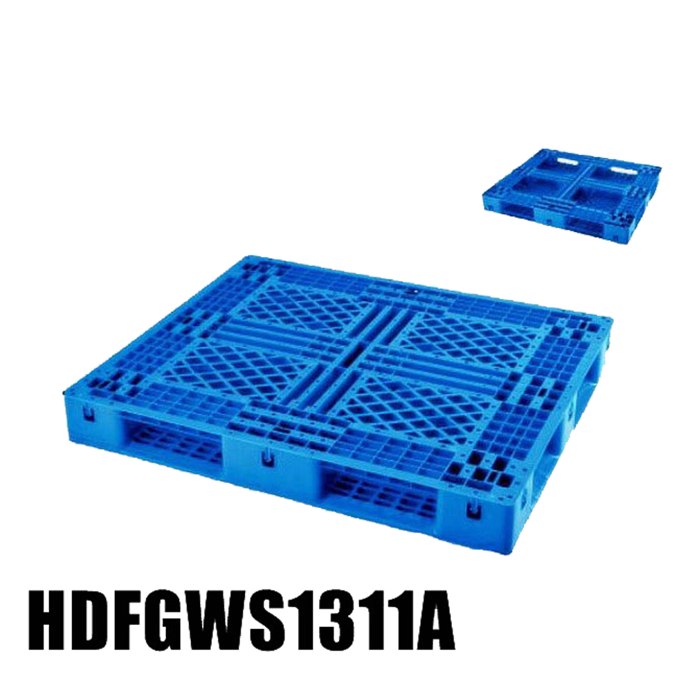 Recycled Plastic Pallets HDPE Stacked Grid Deck Plastic Pallet 
