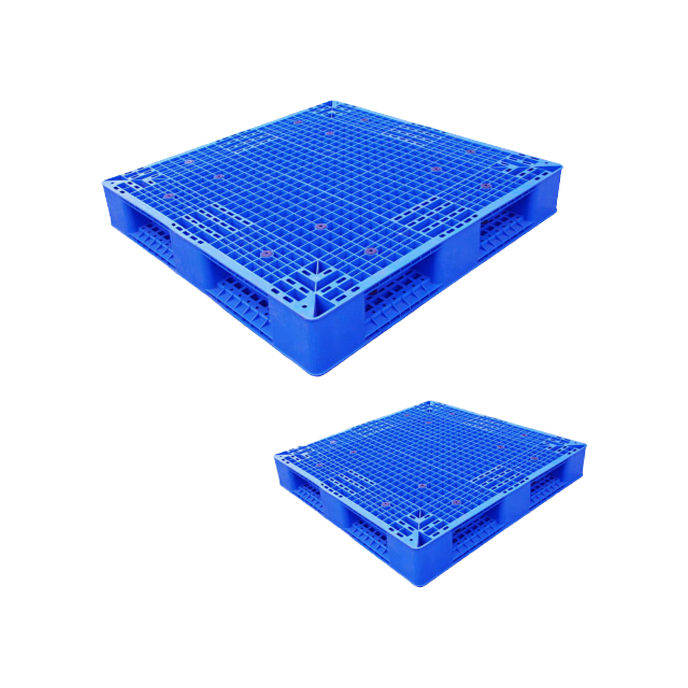 Stackable Plastic Pallet with Full Perimeter Bottom
