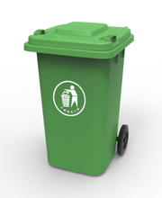 Plastic Dustbin outside Garbage Can 