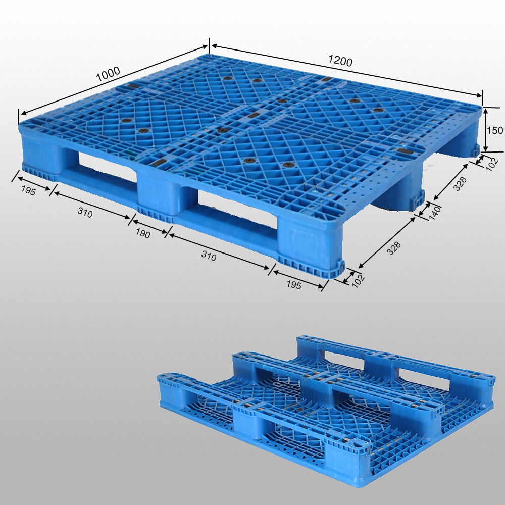 1200 x 1000 Heavy Duty Industrial Mesh Rackable Plastic Pallets